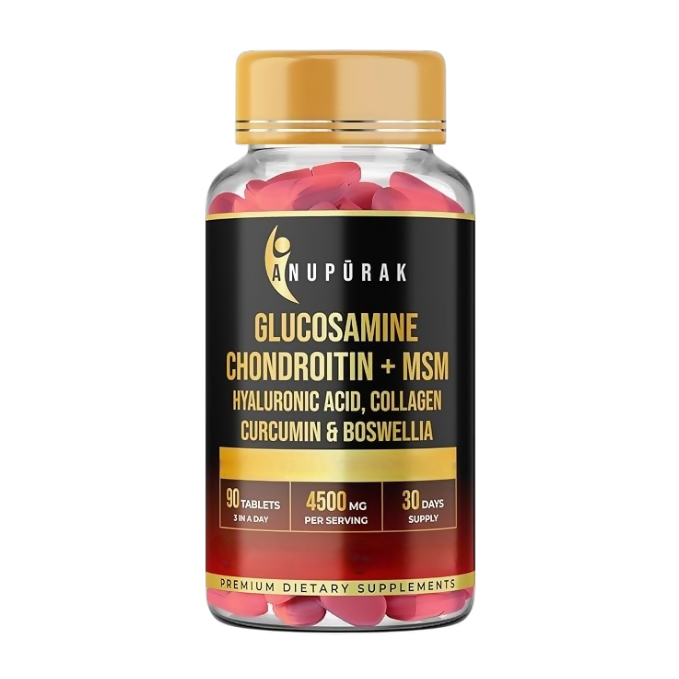 Anupurak Glucosamine Chondroitin MSM Tablets | 4500mg | Grocsy