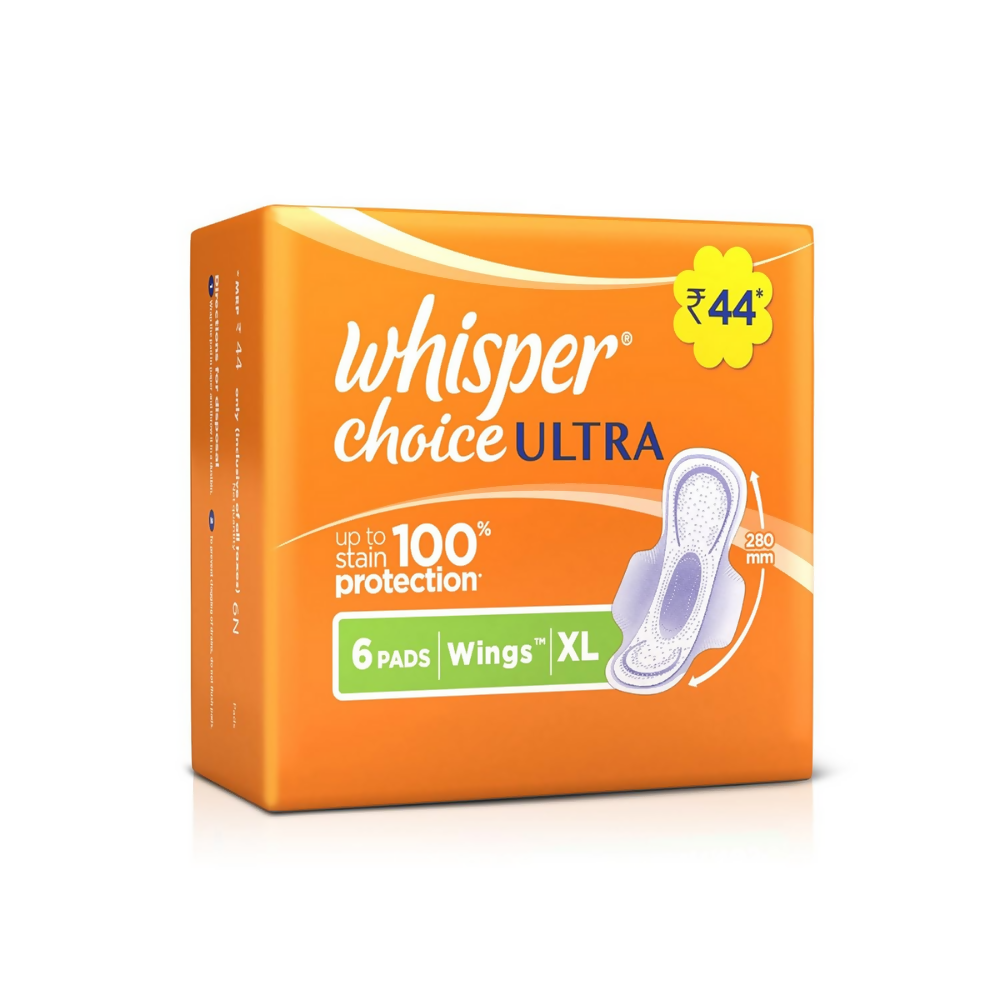 Whisper Choice Ultra Sanitary Pads Large Size | Grocsy