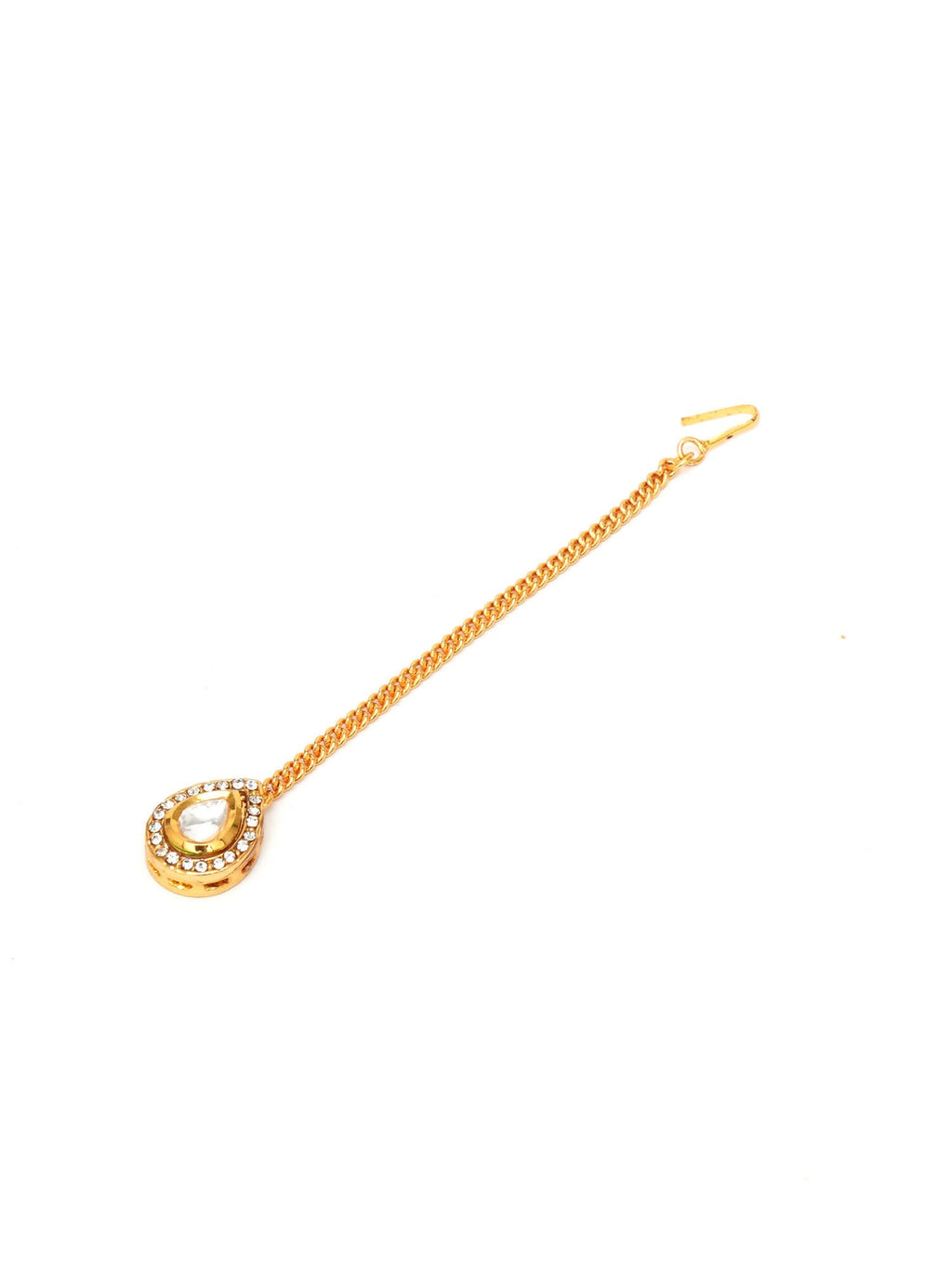 Kundan Maang Tikka (Gold) - Ruby Raang | Grocsy