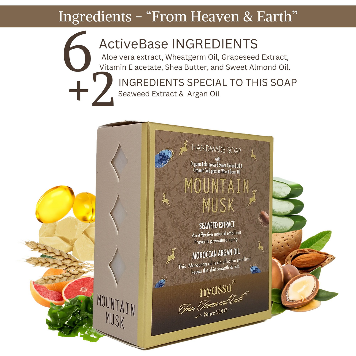 Nyassa Mountain Musk Handmade Soap | Grocsy