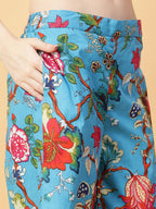 Joban Fashion Black Cotton Printed & Hand Work Co-ord Set | Grocsy