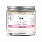 Vedic Naturals Pink Clay With Vitamin-C Powder Peel Off Mask | Grocsy