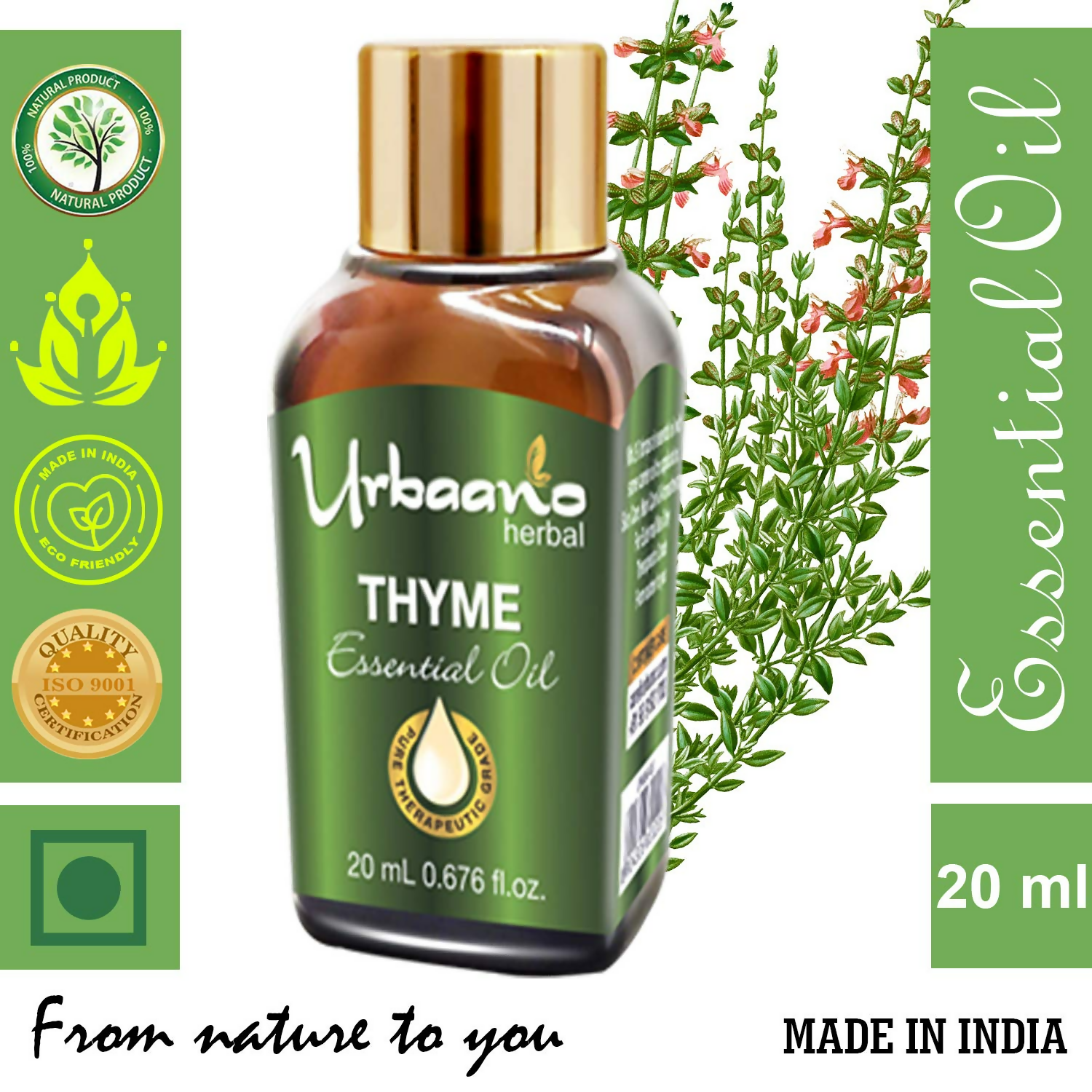 Urbaano Herbal Thyme Essential Oil | Grocsy