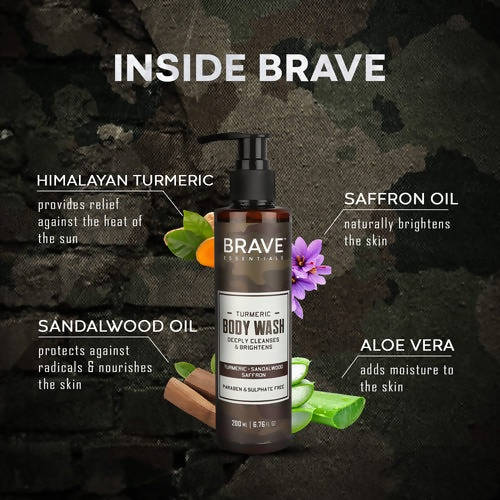 Brave Essentials Turmeric Body Wash | Grocsy