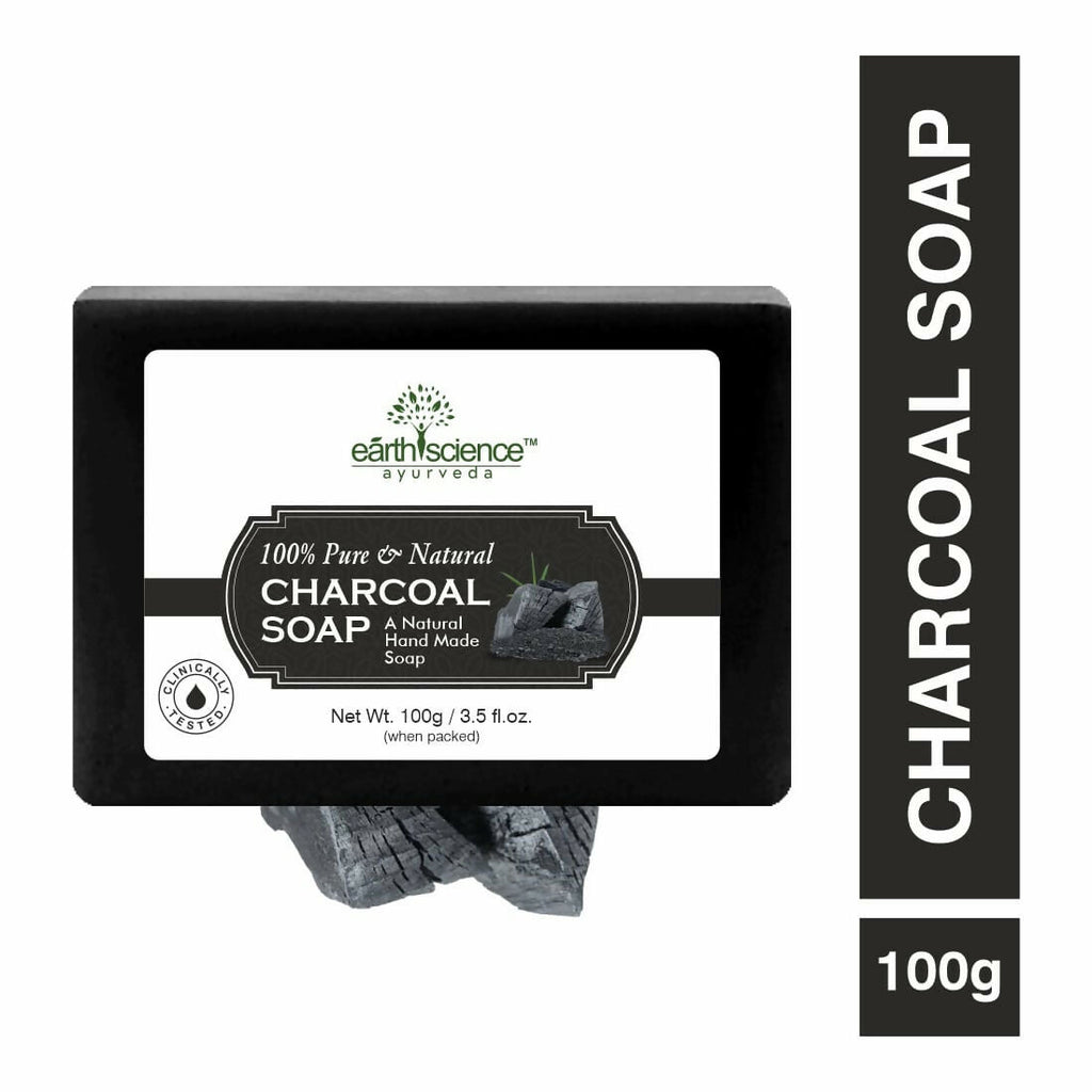 Earth Science Ayurveda Activated Charcoal Bath Soap | Grocsy
