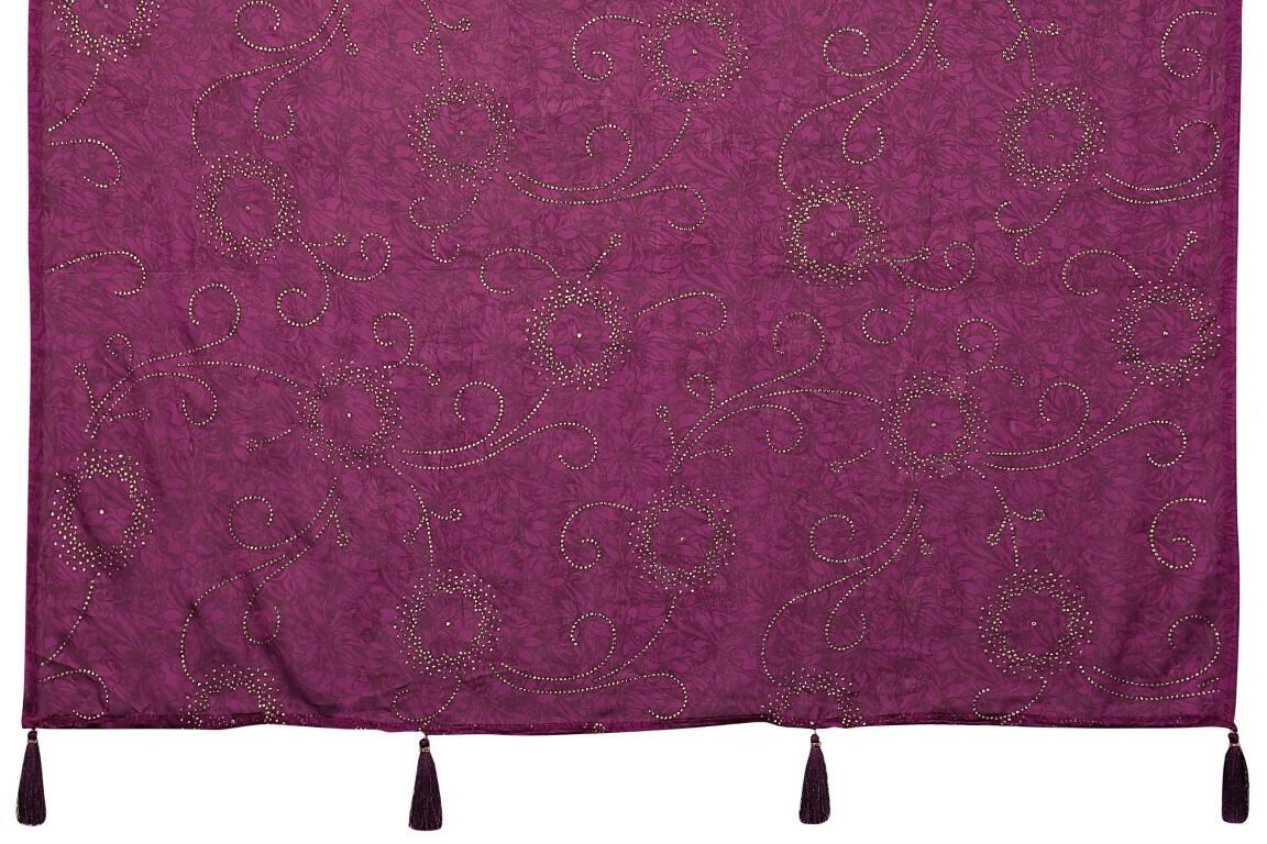 Aafreen Partywear Designer Purple Rangoli Silk Fancy Saree | Grocsy
