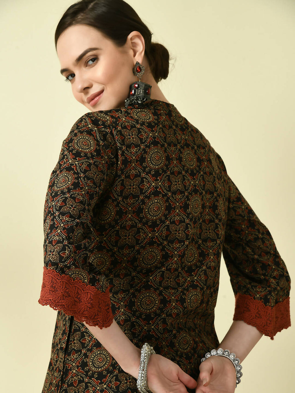 Myshka Women's Multi A-Line Printed Kurta | Grocsy