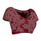 Maroon Silk Georgette Cord Embroidery Saree - Norita Saumya | Grocsy
