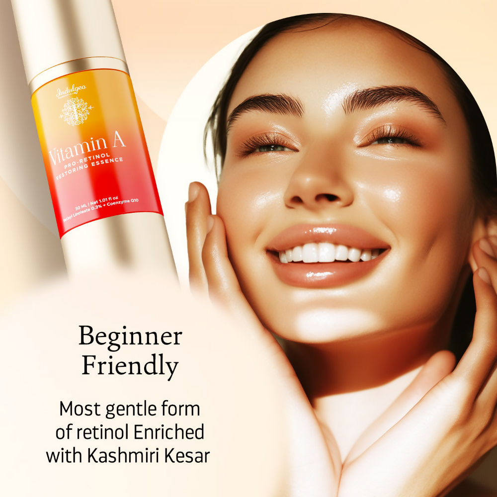Indulgeo Essentials Vitamin A Pro-Retinol Restoring Essence Serum | Grocsy
