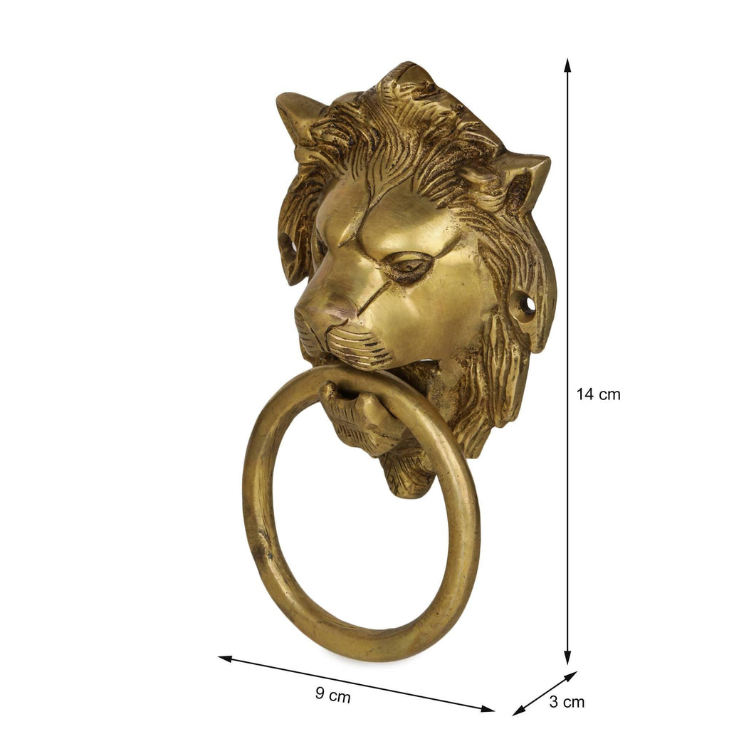 Devlok Lion Head Door Knocker | Grocsy