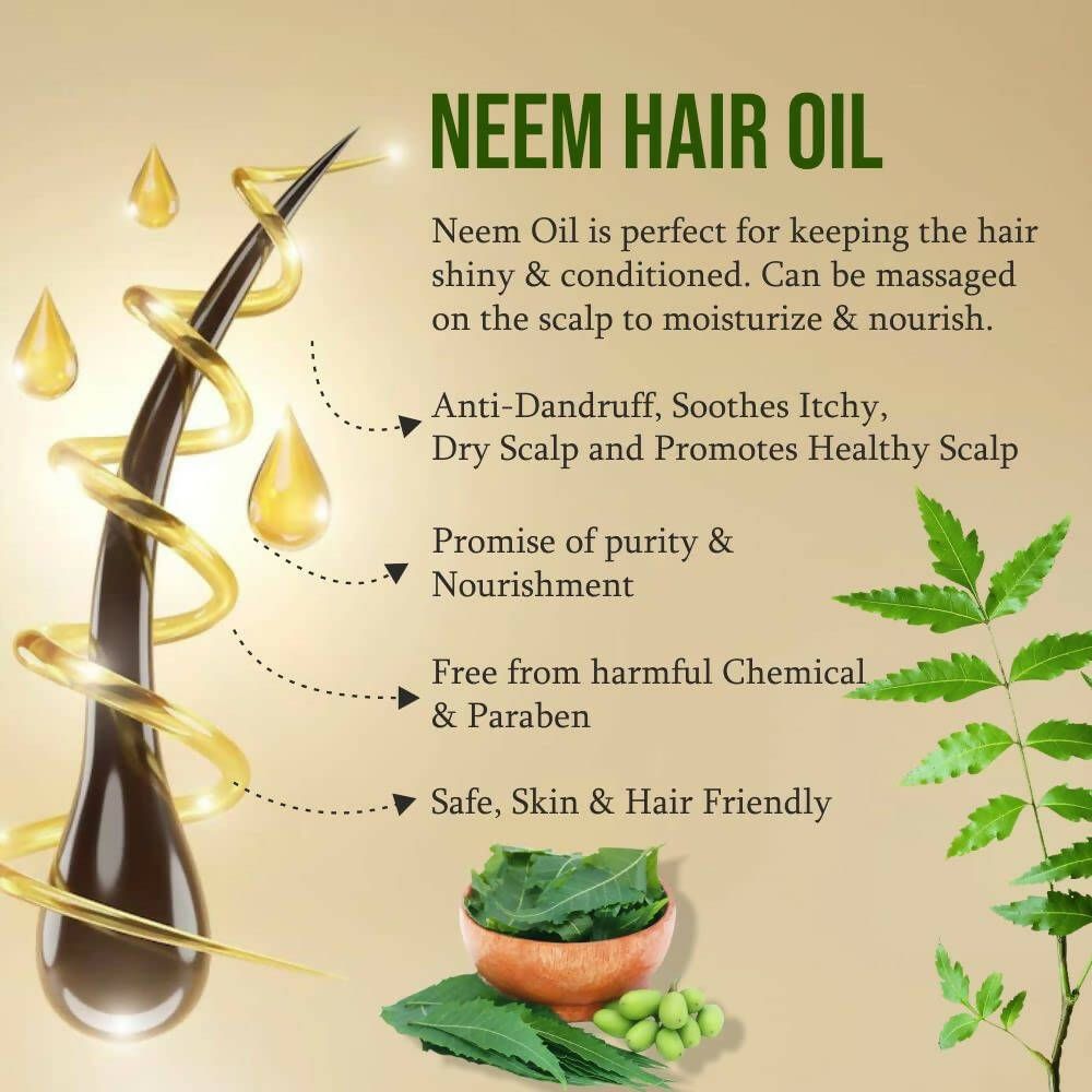 Old Tree Neem Hair Oil for Dandruff & Scalp Care | Grocsy