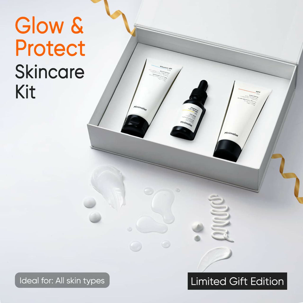 Minimalist Glow & Protect Skincare Kit | Grocsy