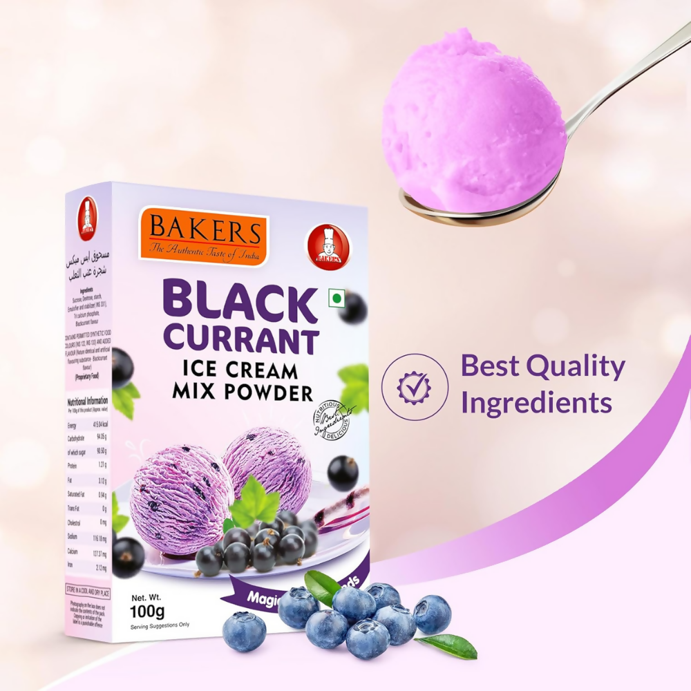 BAKERS Black Currant Ice Cream Powder | Grocsy