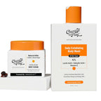 Chemist At Play Exfoliating Body Wash + Exfoliating Body Scrub For Tan Removal Combo | Grocsy