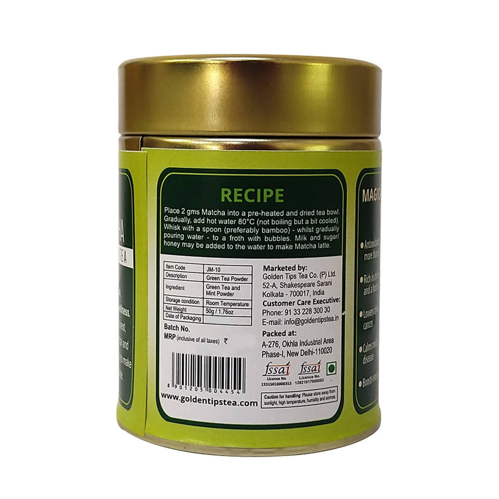 Golden Tips Mint Matcha Japanese Green Tea | Grocsy