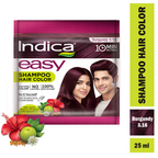 Indica Easy Hair Color Shampoo Burgundy | Grocsy