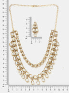 Ruby Raang 3-Layered Neck Piece With Earrings | Grocsy