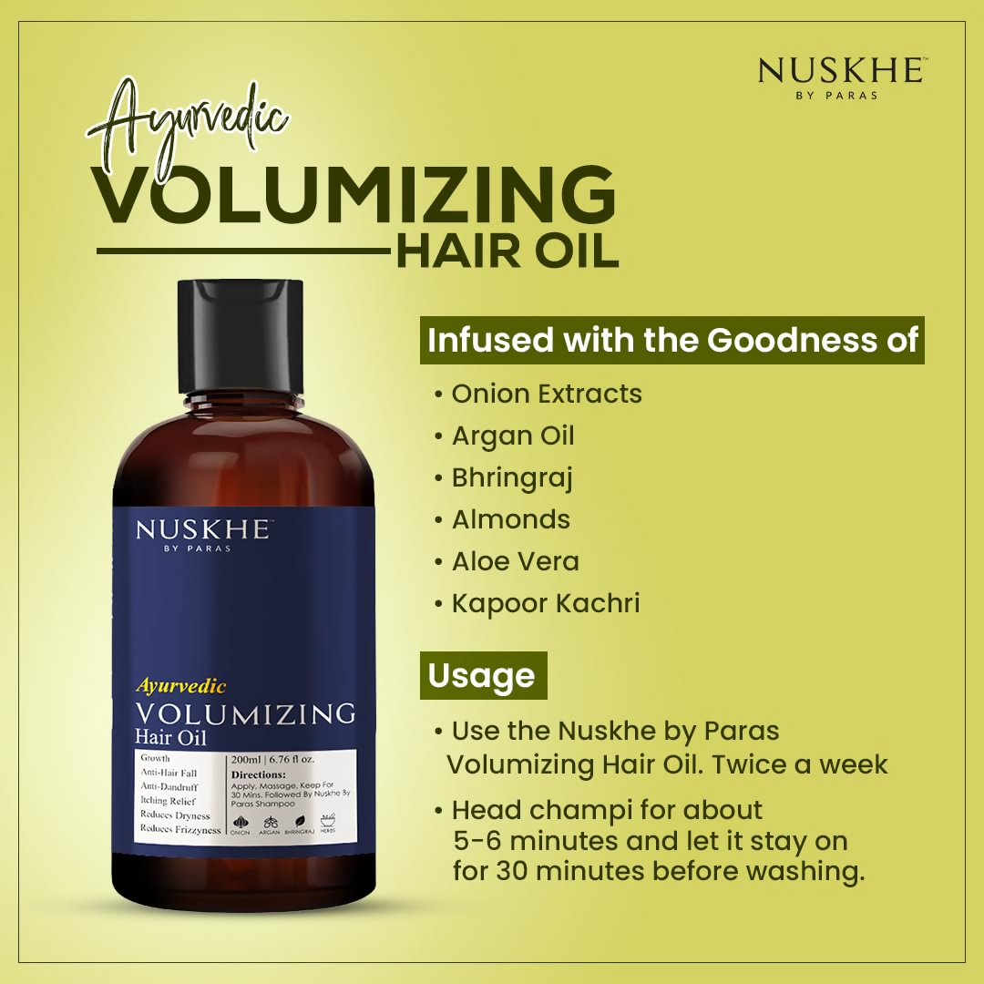 Nuskhe By Paras Ayurvedic Volumizing Hair Oil | Grocsy