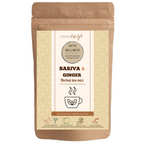 Satvi Wellness Sariva Ginger Herbal Infusion Mix In Indvidual Packets | Herbal Tea Sache | Grocsy