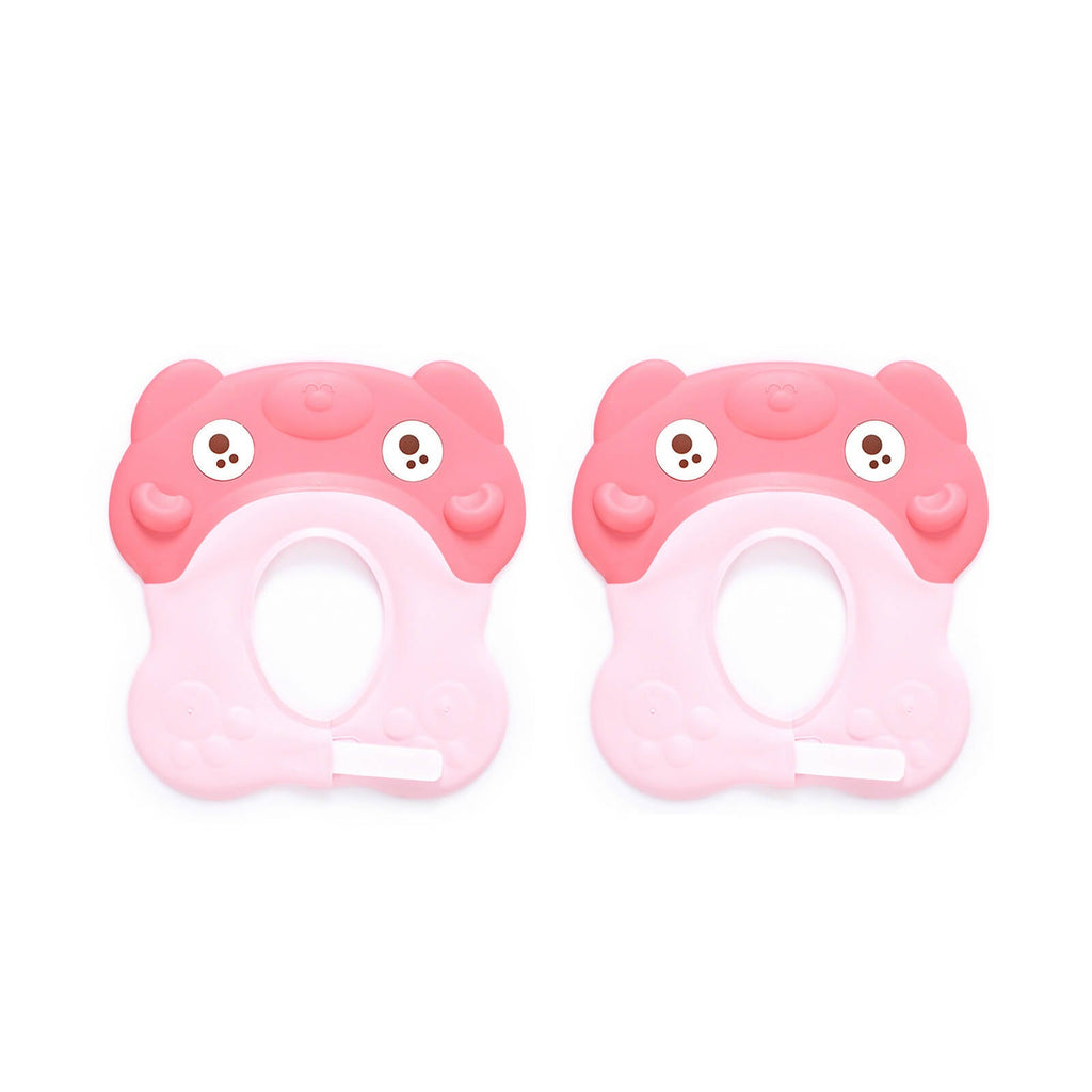 Safe-O-Kid Shampoo Shower cap for kids set of 2pcs- Pink colour | Grocsy
