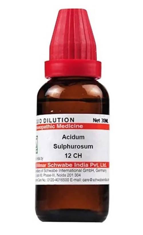 Dr. Willmar Schwabe India Acidum Sulphurosum Dilution | Grocsy