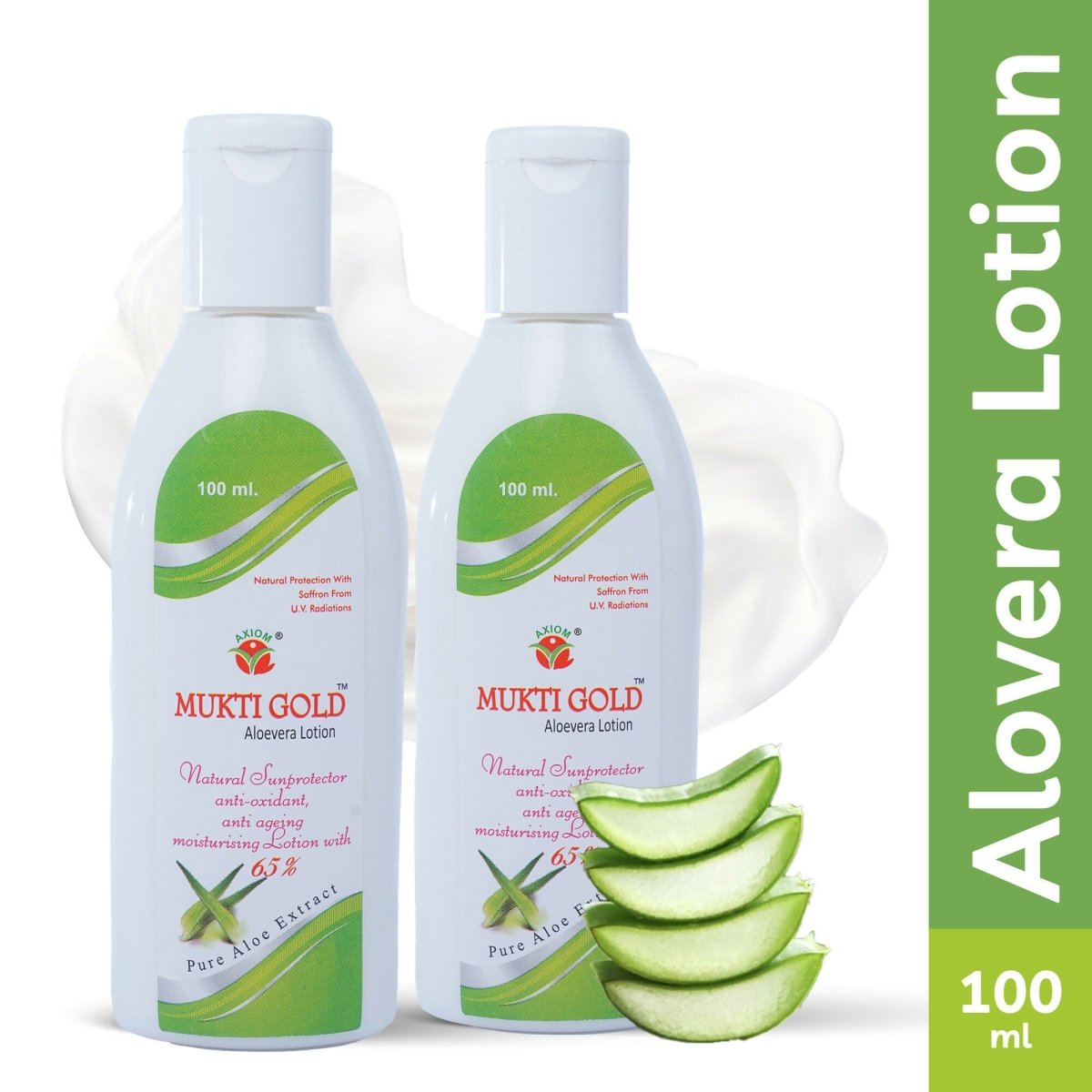 Axiom Mukti Gold Aloevera Lotion | Grocsy