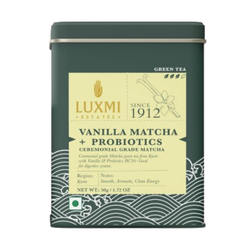 Luxmi Estates Vanilla Matcha with Probiotics | Grocsy