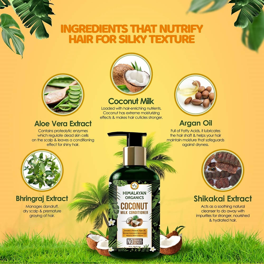 Himalayan Organics Coconut Milk Conditioner | Grocsy