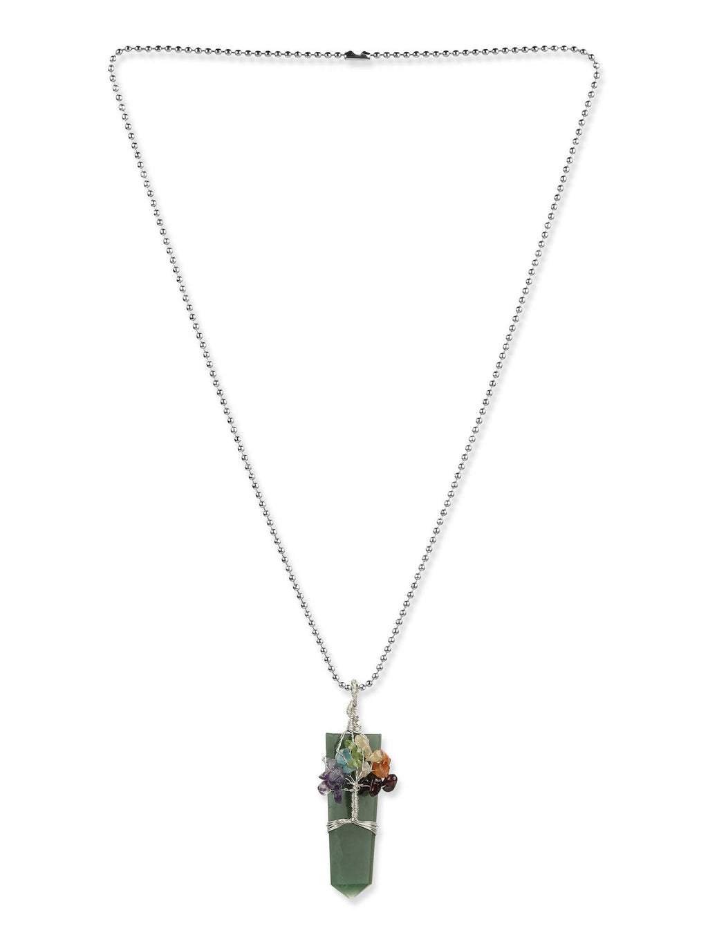 Women's Silver-Plated Necklace - Ruby Raang | Grocsy