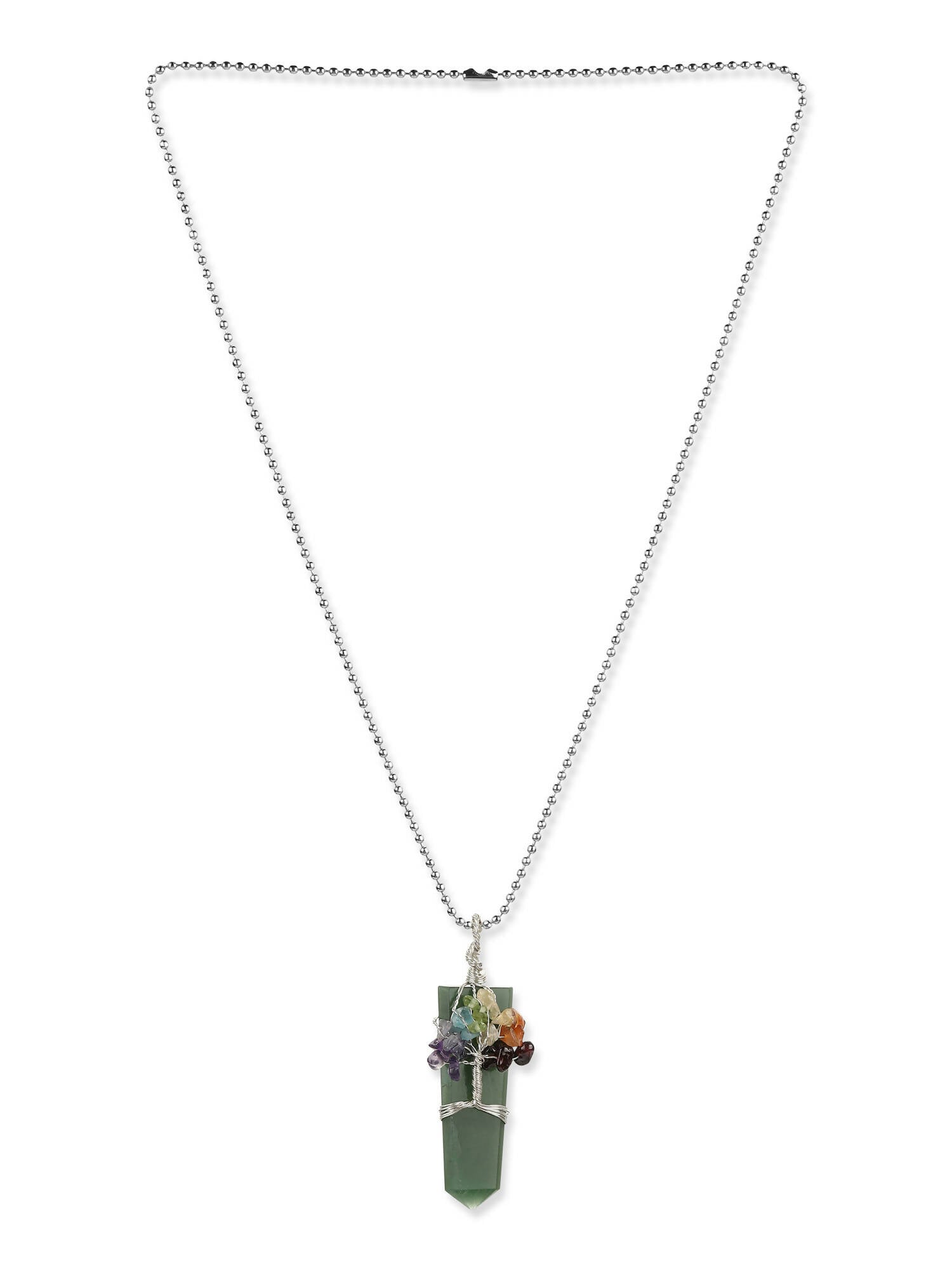 Women's Silver-Plated Necklace - Ruby Raang | Grocsy