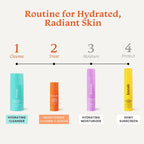 Foxtale Hydrate & Glow Skin Care Kit for Glowing Skin: Cleanser Hydrating Face Wash + Vitamin C Face Serum | Grocsy