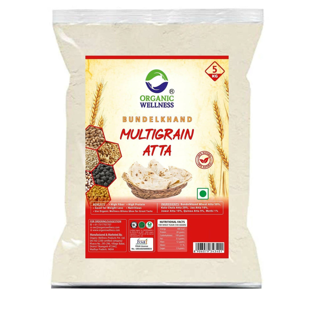 Organic Wellness Bundelkhand Whole Wheat Multigrain Atta - Organic Wellness Products Private Limited