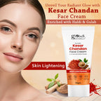 Globus Naturals Daily Glow Kesar Chandan Face Cream with SPF, Skin Lightening Formula For All Skin Types | Grocsy
