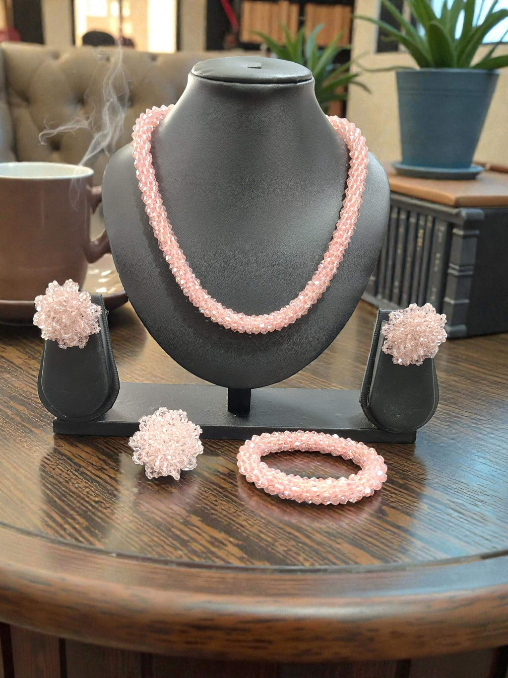 Inhanns Rangshine 4-In-1 Crystal Glam Set - Handmade - Baby Pink | Grocsy