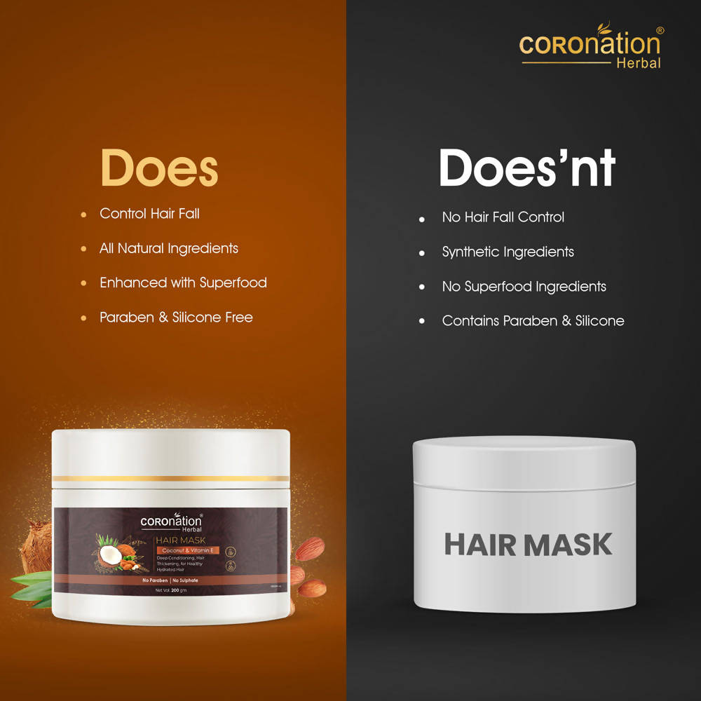 Coronation Herbal Coconut and Vitamin E Hair Mask | Grocsy