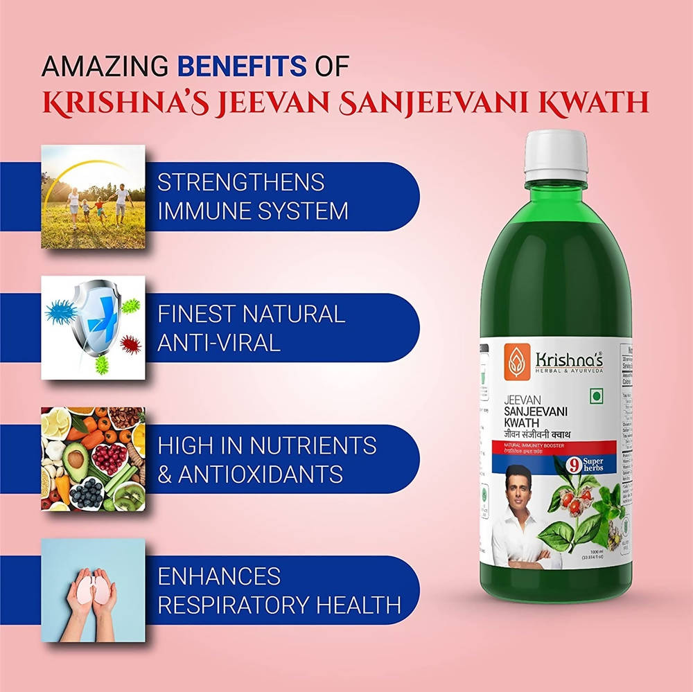 Krishna's Herbal & Ayurveda Jeevan Sanjeevani Kwath Juice | Grocsy