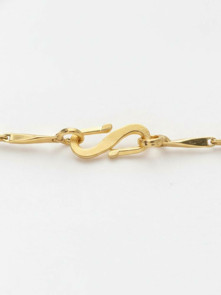 NVR Women Gold Plated Handcrafted Minimal Chain | Grocsy