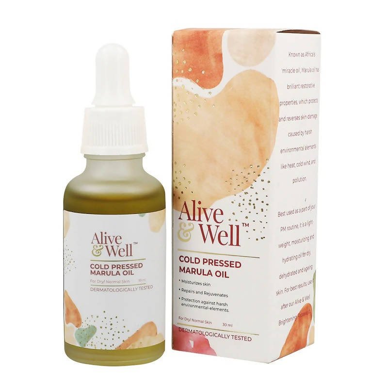 Alive & Well Cold Pressed Marula Face Oil | Grocsy