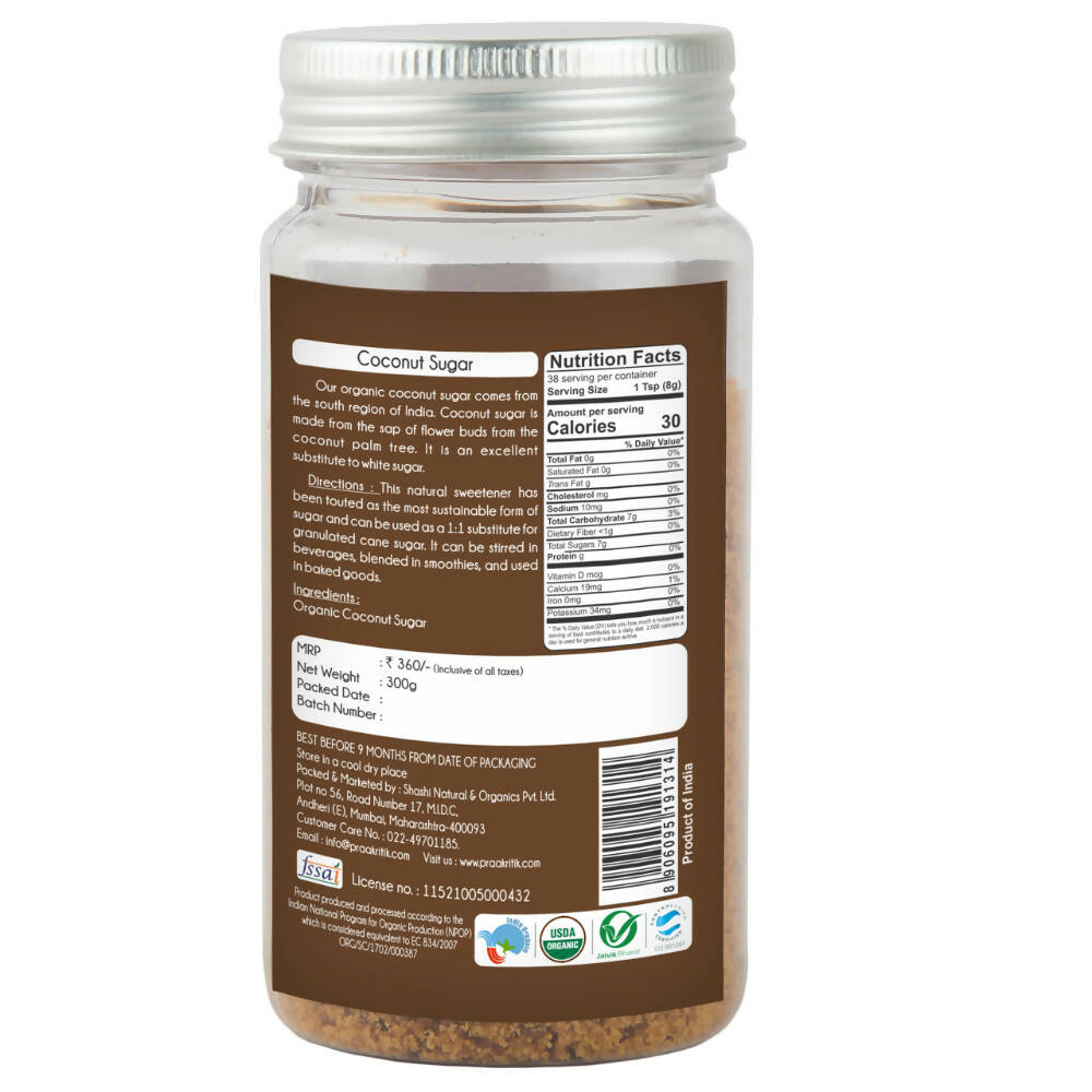 Praakritik Organic Coconut Sugar | Grocsy