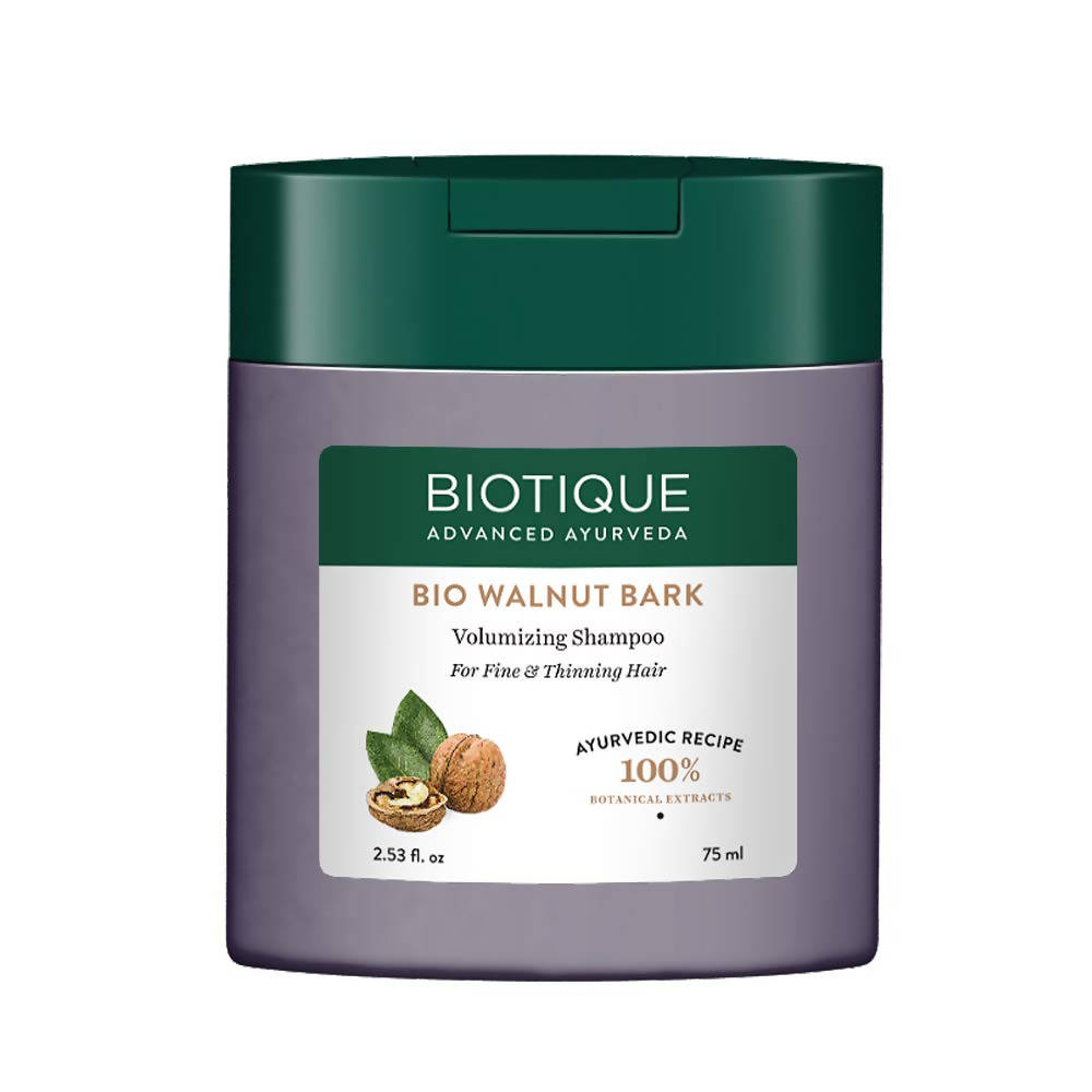 Biotique Advanced Ayurveda Bio Walnut Bark Volumizing Shampoo For Fine & Thinning Hair | Grocsy