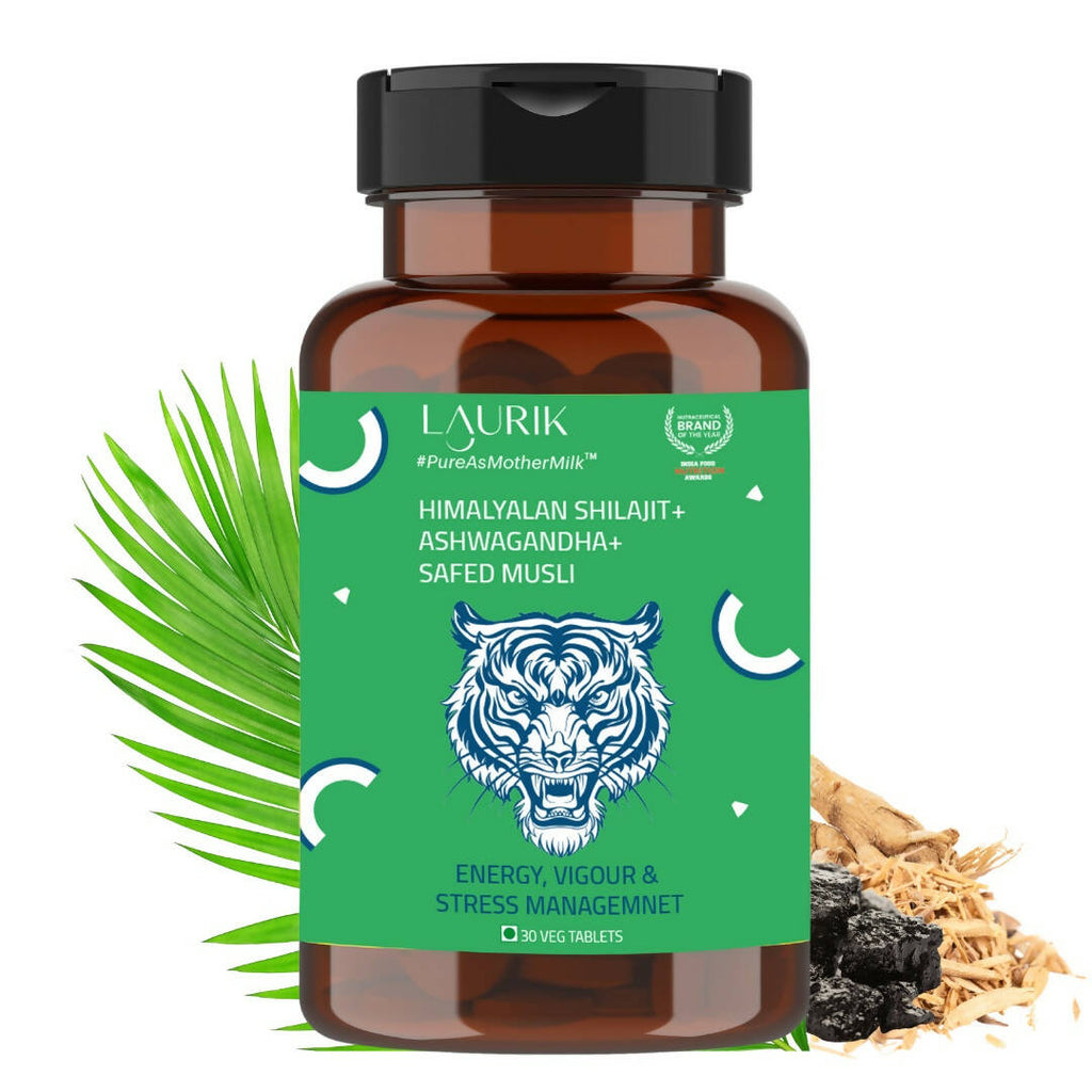 Laurik Testosterone Himalayan Sj, Ashwagandha, Safed Musli, Maca Root, And Korean Red Ginseng Tablets | Grocsy