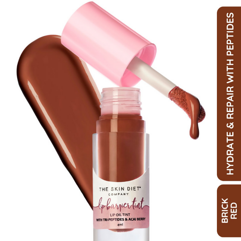 The Skin Diet Company Lip Barrier Tint High Shine Gloss Oil - Fall Brown | Grocsy