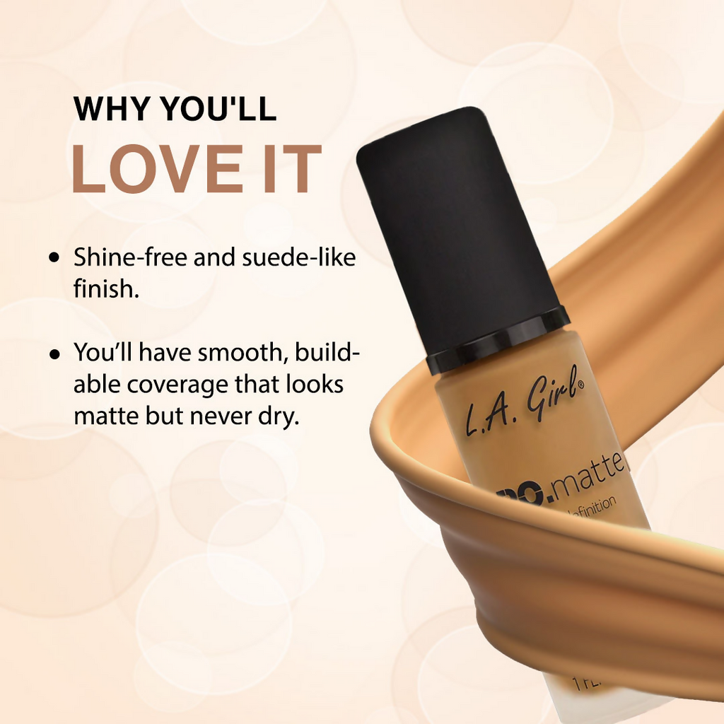 L.A. Girl PRO Matte Foundation - Sand | Grocsy