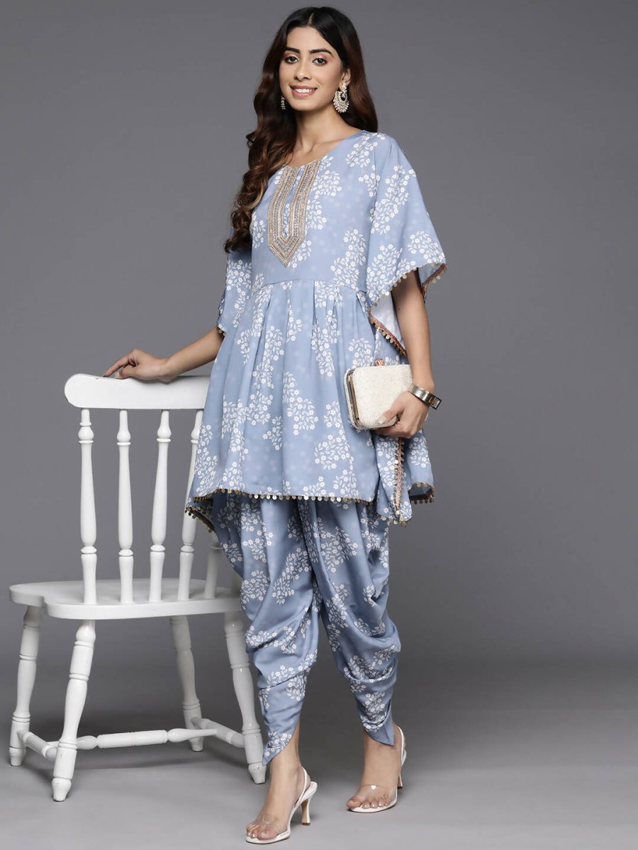 Ahalyaa Women's Traditional Wear Co-ods - Grey | Grocsy
