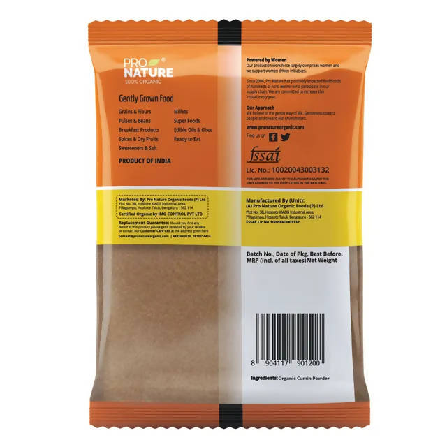 Pro Nature Organic Cumin Powder | Grocsy