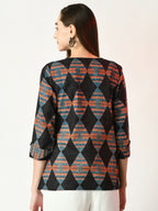 Myshka Women's Multi Printed Top | Grocsy