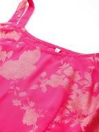 Ahalyaa Women's Traditional Wear Co-ods - Pink | Grocsy