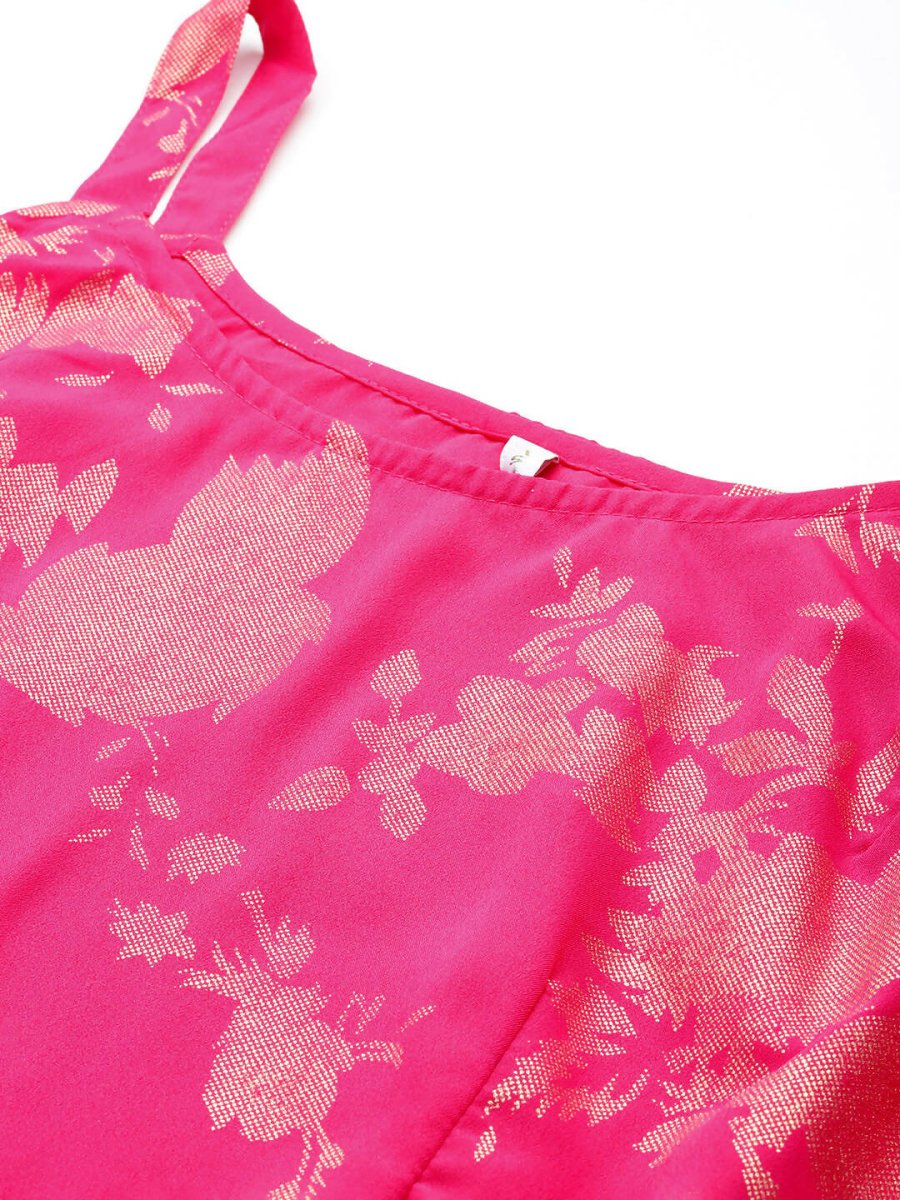 Ahalyaa Women's Traditional Wear Co-ods - Pink | Grocsy
