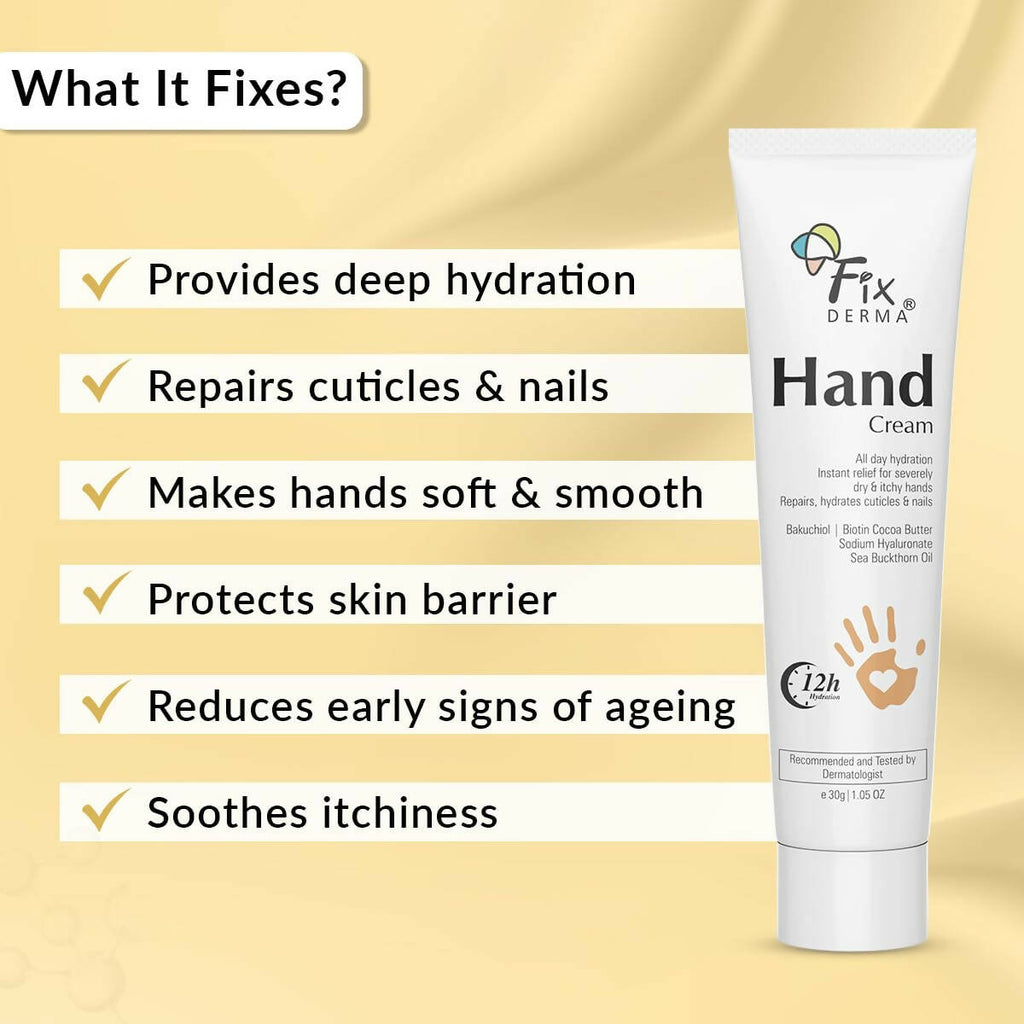 Fixderma Hand Cream for Dry and Rough Hands | Grocsy