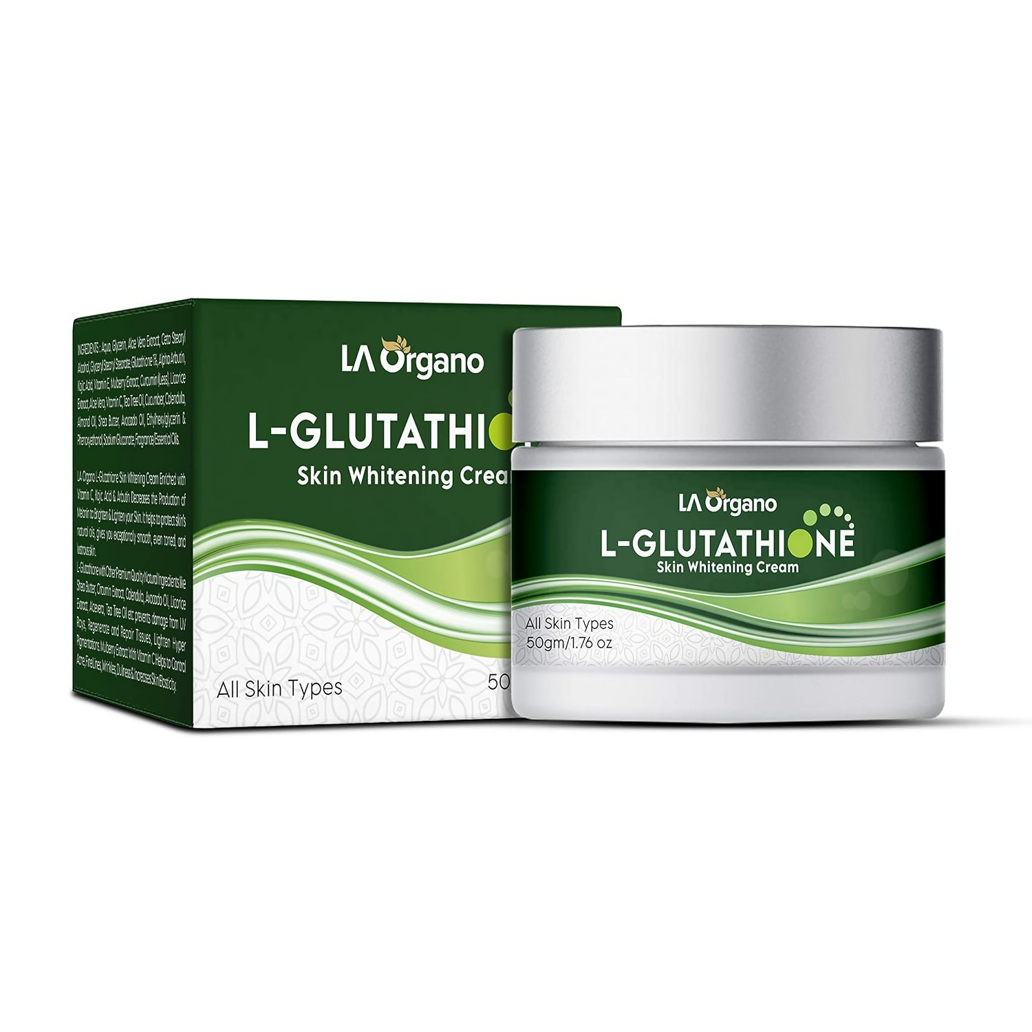 LA Organo L-Glutathione Cream For Skin Whitening | Grocsy